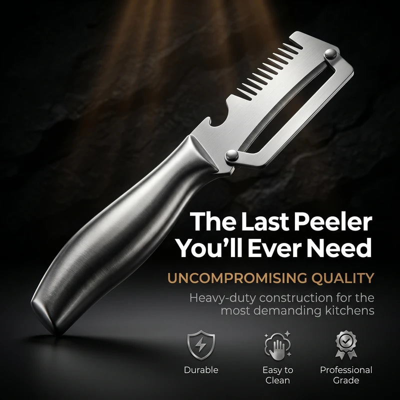 Multifunctional 3-in-1 Stainless Steel Vegetable & Fruit Peeler Slicer Shredder Kitchen Tool