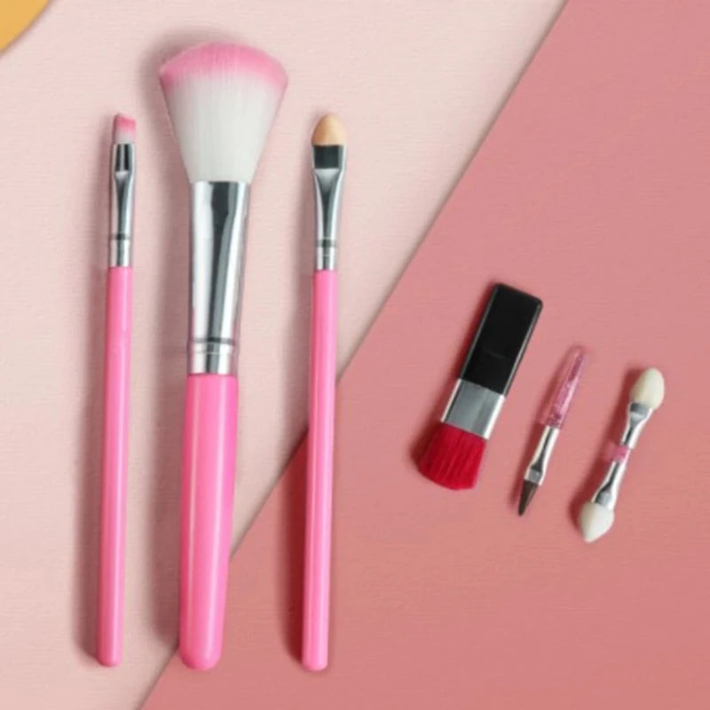 Kids Pretend Makeup Set with Lipstick Eyeshadow and Cosmetic Bag - Safe Non-Toxic Toy