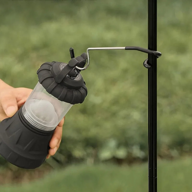 Outdoor Camping Light Hook Stainless Steel Tree Pole Hanger Non-slip Tent Lamp Accessory