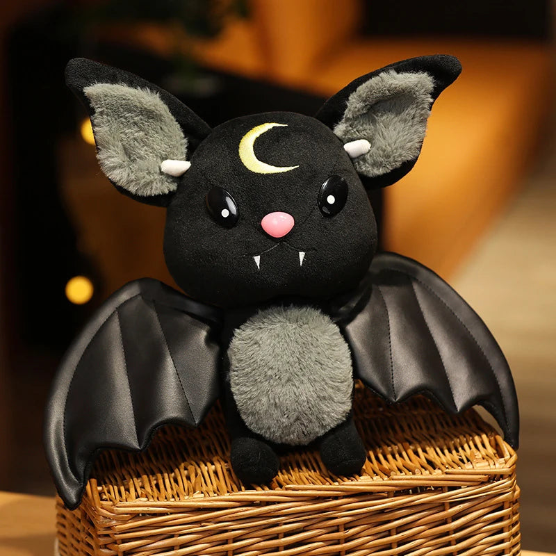 Demon Bat Halloween Plush Toy for Kids - Soft Cartoon Animal Gift