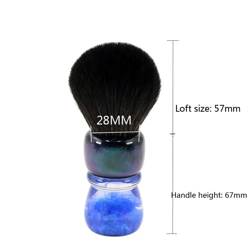 Synthetic Hair Shaving Brush 28mm Resin Handle Men Wet Shaving Brush