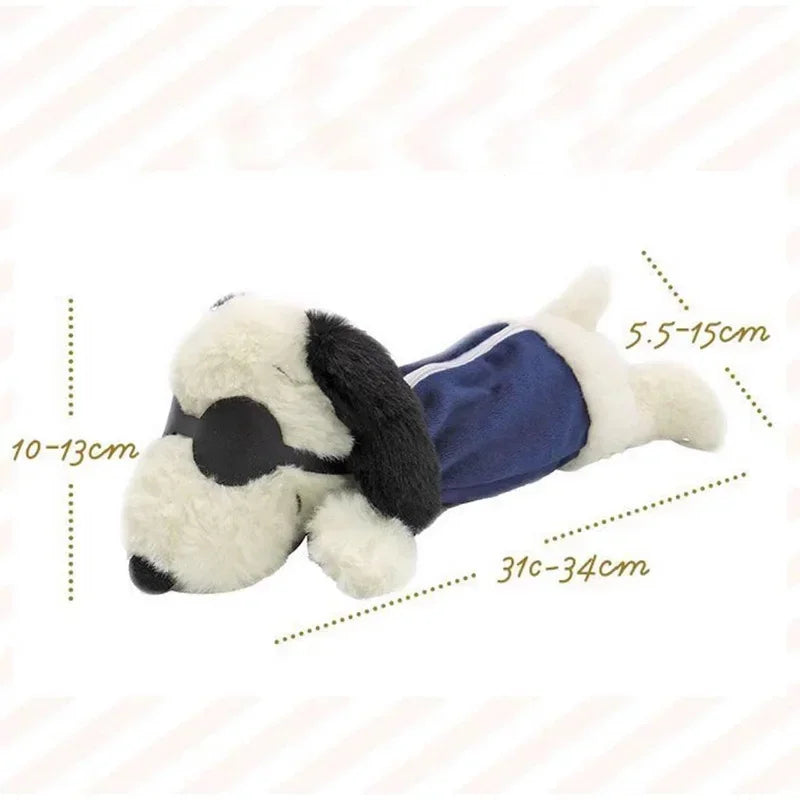 Large Capacity Snoopy Plush Pencil Case - Cartoon Pen Bag for Students