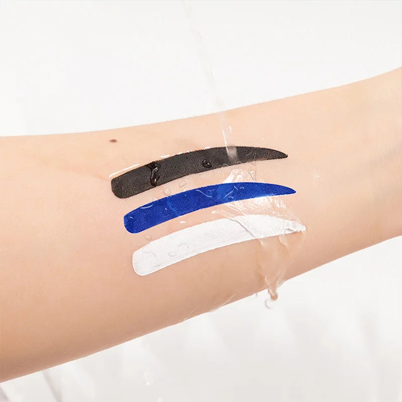 3-Color Waterproof Gel Eyeliner Set with Brush - Long-lasting, Quick Dry, Eye Makeup