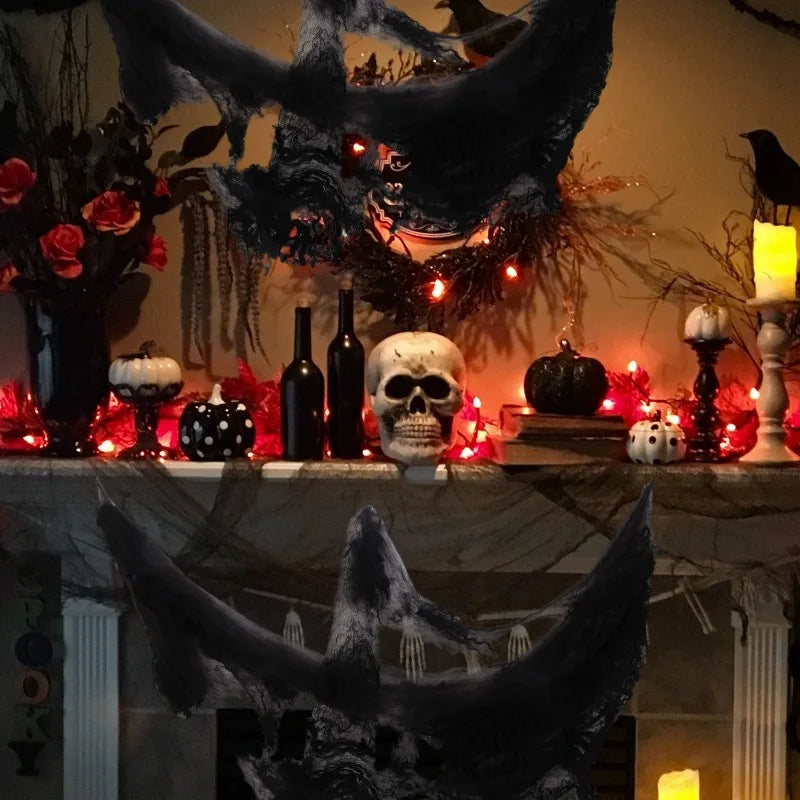 Halloween Spider Web Decoration Stretchy Cobweb for Scary Party Scene Home Accent