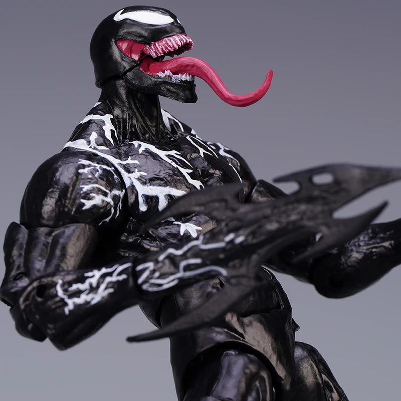 Action Figure Collectible Toy - Venom Carnage Spider Man Movable Face Statue