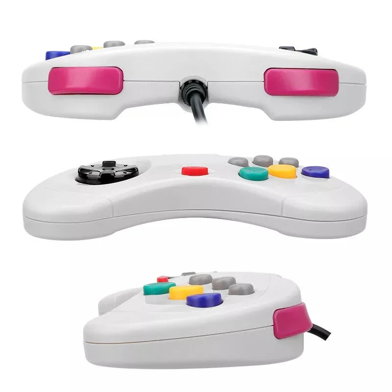 Wired Game Controller for Sega Saturn System - USB Classic Gamepad
