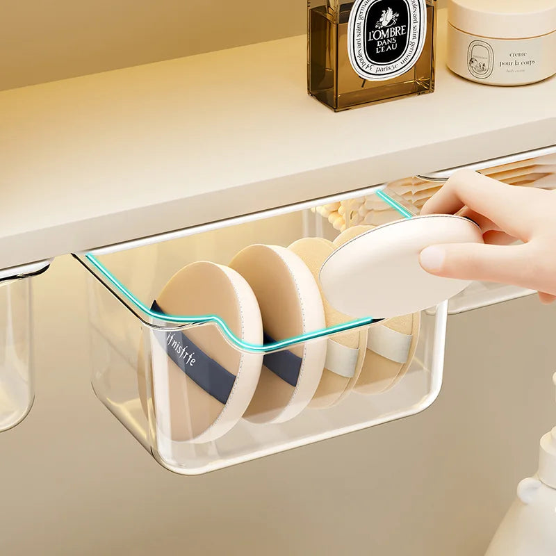 Transparent Drawer Storage Box for Bathroom Under Mirror Organizer 12pcs
