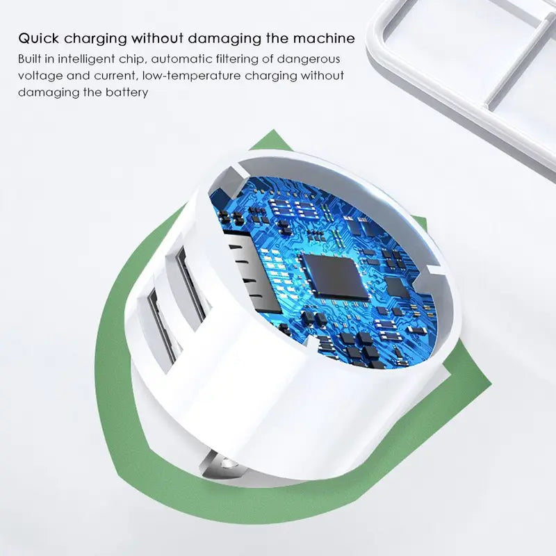 Dual USB Wall Charger 5V 2.1A Fast Charging Adapter for Mobile Phones