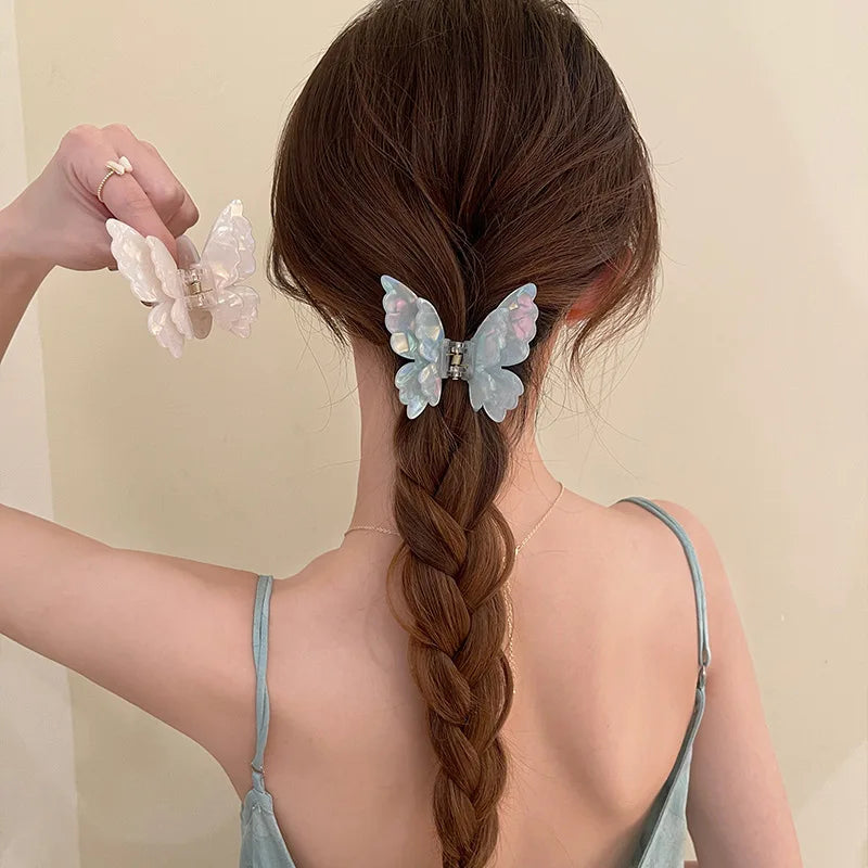 1/2PCS Fairy Butterfly Hair Claw Set Hair Accessories for Curled & Princess Styles