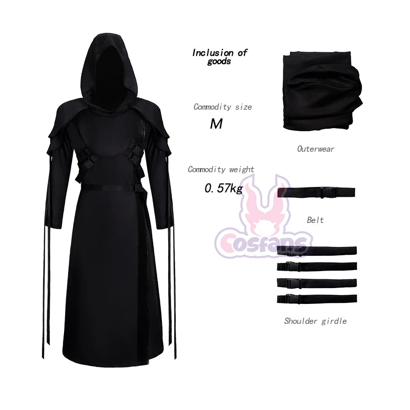 Ghost Face Cosplay Costume for Halloween Party Role Play Men Women