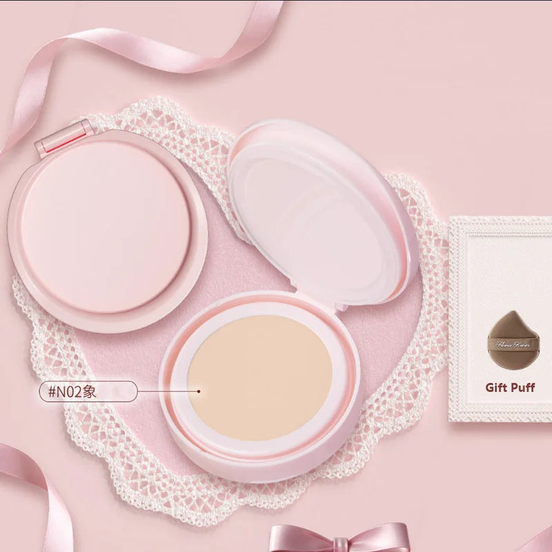 Flower Knows Bunny Garden Cushion Makeup Powder Box with Refill Core - Reusable