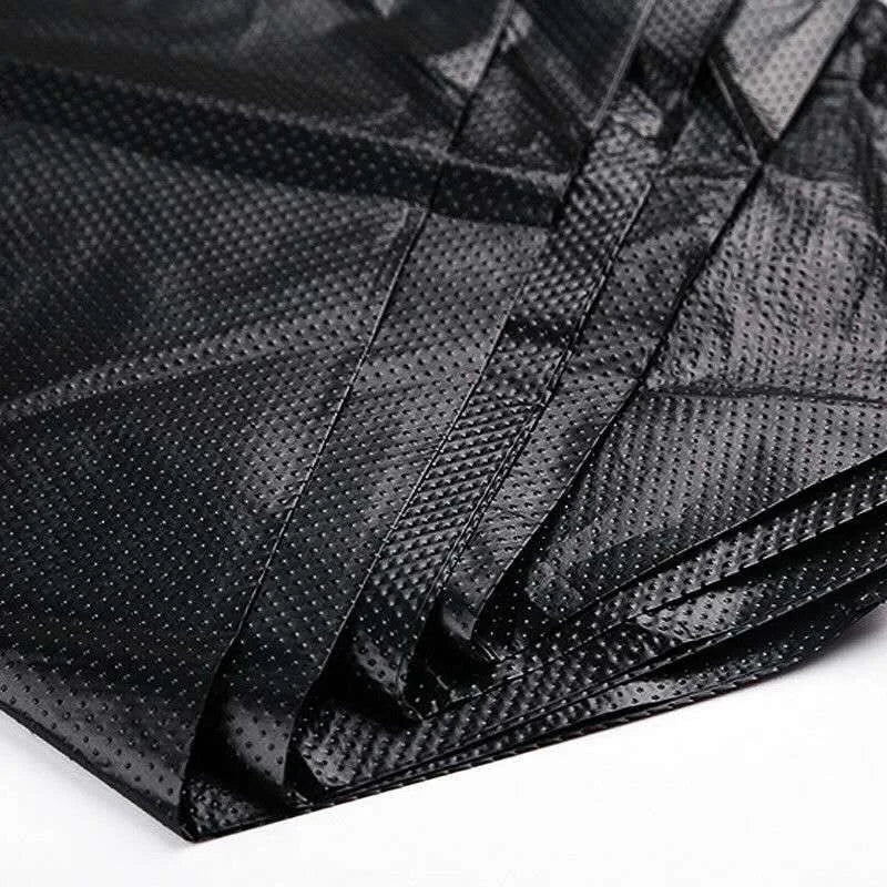 Disposable Trash Bags with Handles - Thickened Black Garbage Bags for Kitchen Toilet Office 100 Pack