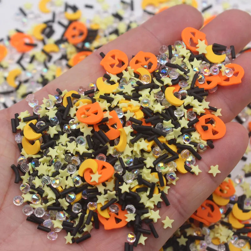 Polymer Clay Sprinkles for DIY Crafts - Mixed Colors, 100g Lot
