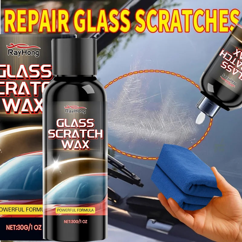 Glass Scratch Repair Wax - Car Window Deep Scratch Remover & Protectant