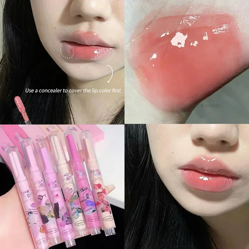 Hydrating Lip Gloss Waterproof Lip Plumper & Fade Lip Lines - Assorted Colors