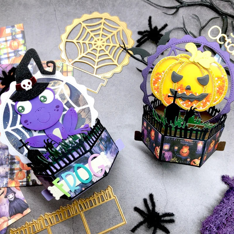 Halloween Pumpkin Basket Metal Cutting Dies & Stencils for Scrapbooking & Card Making
