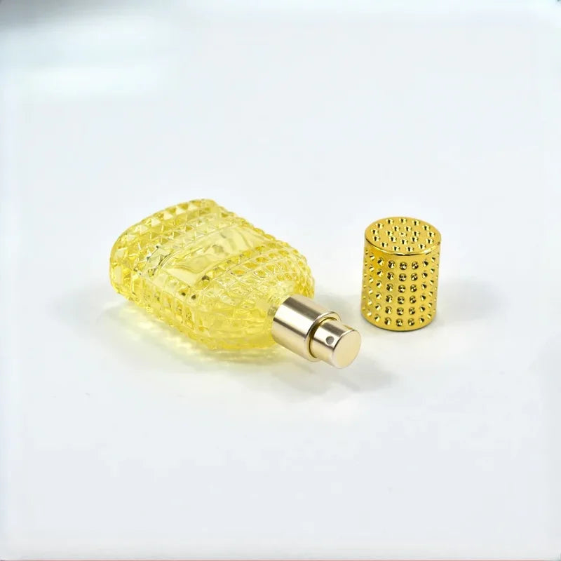 30ml Glass Perfume Bottles Pineapple Style Spray Dispenser Empty Atomizer