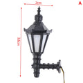 Dollhouse Wall Lamp LED Light for Miniature Garden and Room Decor - Warm White