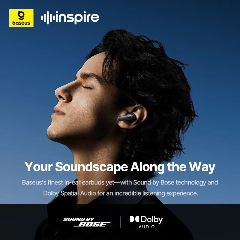 Wireless Noise Cancelling Earbuds with Dolby Spatial Audio & 6-Mic Clear Calls