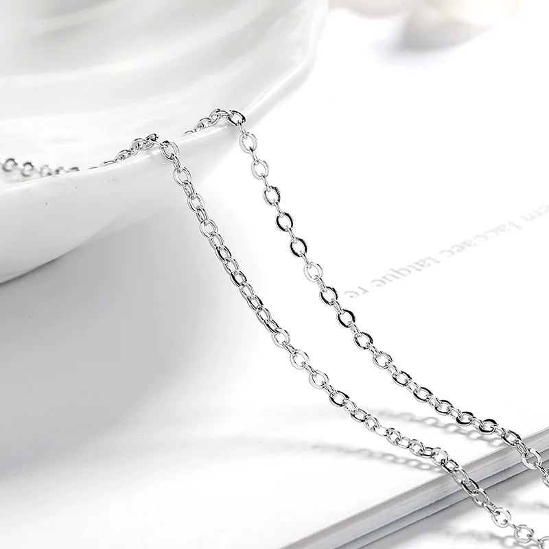 2ct Moissanite Sterling Silver Necklace Pendant for Women Wedding Jewelry
