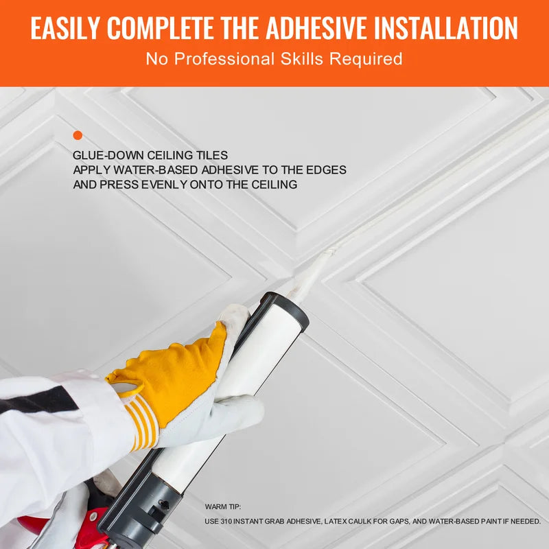 Drop Ceiling Tiles 20x20 Inch Polystyrene Sheet for Home Office Renovation