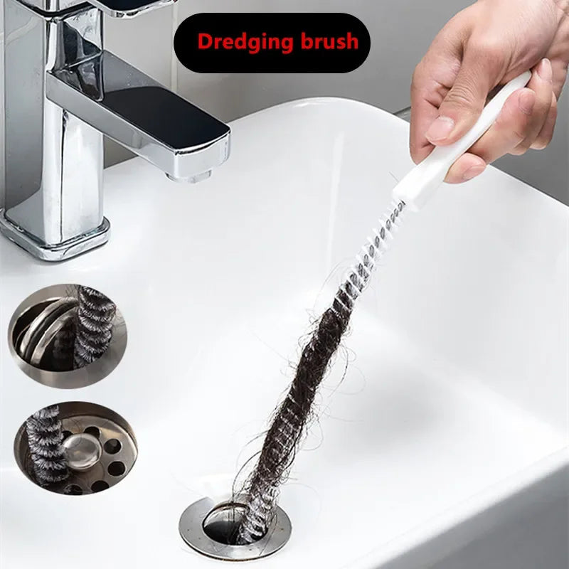Flexible Sewer Drain Cleaning Brush for Kitchen and Bathroom Pipes