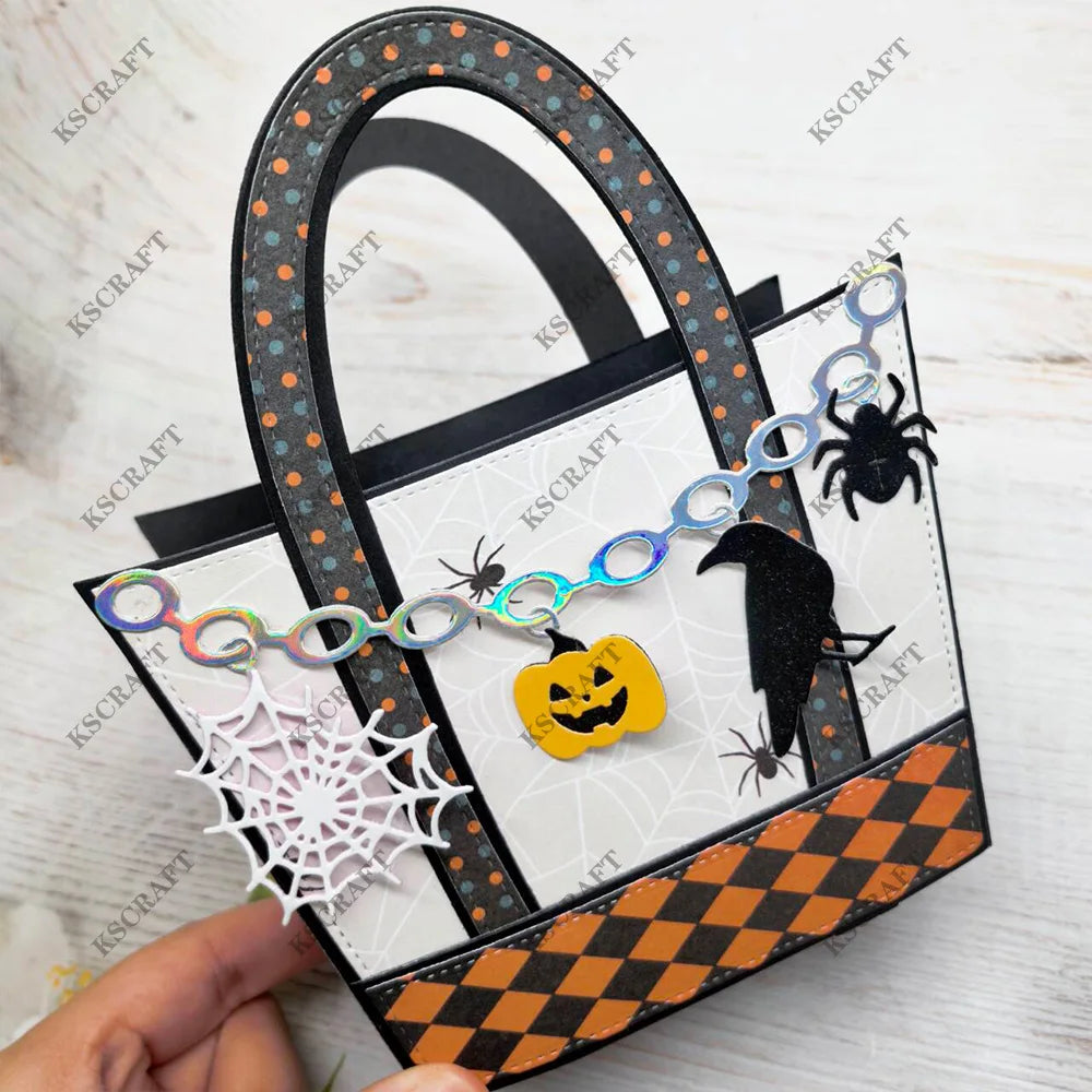 Halloween Bag Charms Cutting Dies & Stencils for Scrapbooking DIY Paper Crafts