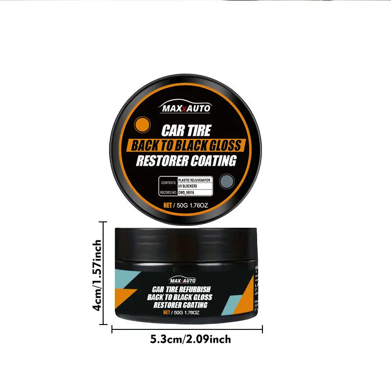 Car Plastic Shine & Protection Wax - Auto Exterior Restorer & Conditioner