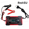 12V 6A Lithium Iron Phosphate Battery Charger with LCD Display for Car Motorcycle