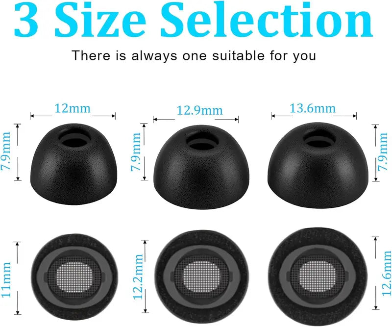Memory Foam Earplugs for Galaxy Buds 3 Pro & 4 Pro Replacement Eartips