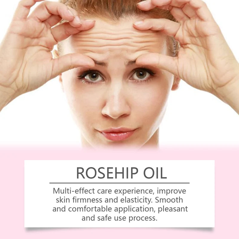 Rosehip Facial Oil - Moisturizing Anti-Aging Skin Care Serum for Hydration & Softness