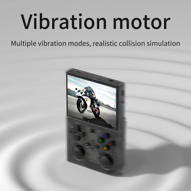 Handheld Retro Game Console with 3.5-Inch IPS Screen Dual Joysticks Vibration