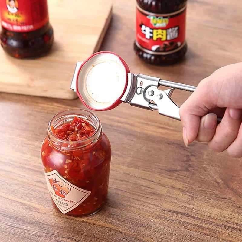 Stainless Steel Adjustable Bottle and Can Opener - Heavy Duty Kitchen Tool