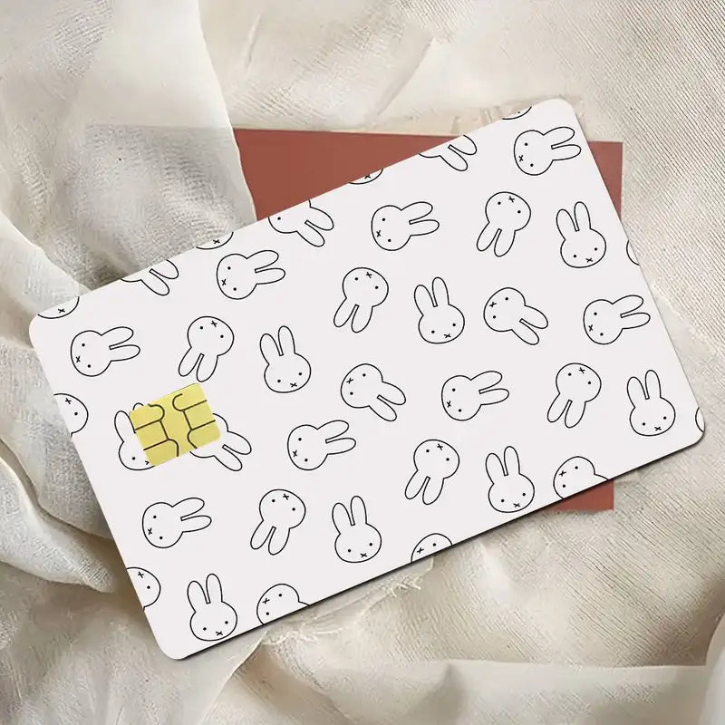 Waterproof M-Miffy Credit Card Stickers for Bank and Metro Cards - Gift Set