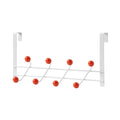 Over The Door 8 Hook Organizer Rack for Bathroom Bedroom Closet