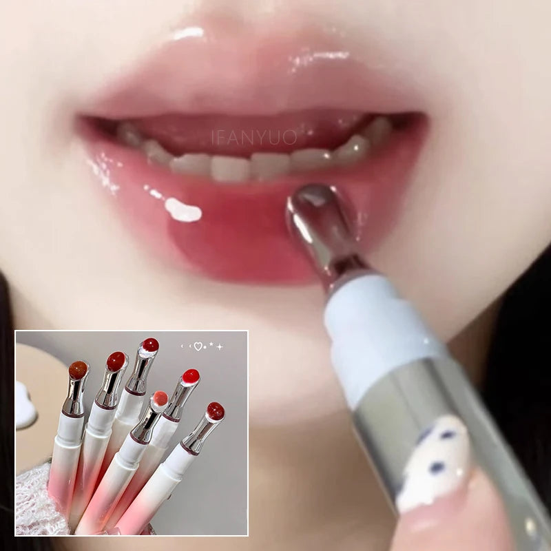 Hydrating Lip Gloss with Plumping Shine - Clear, Natural, Nourishing Makeup