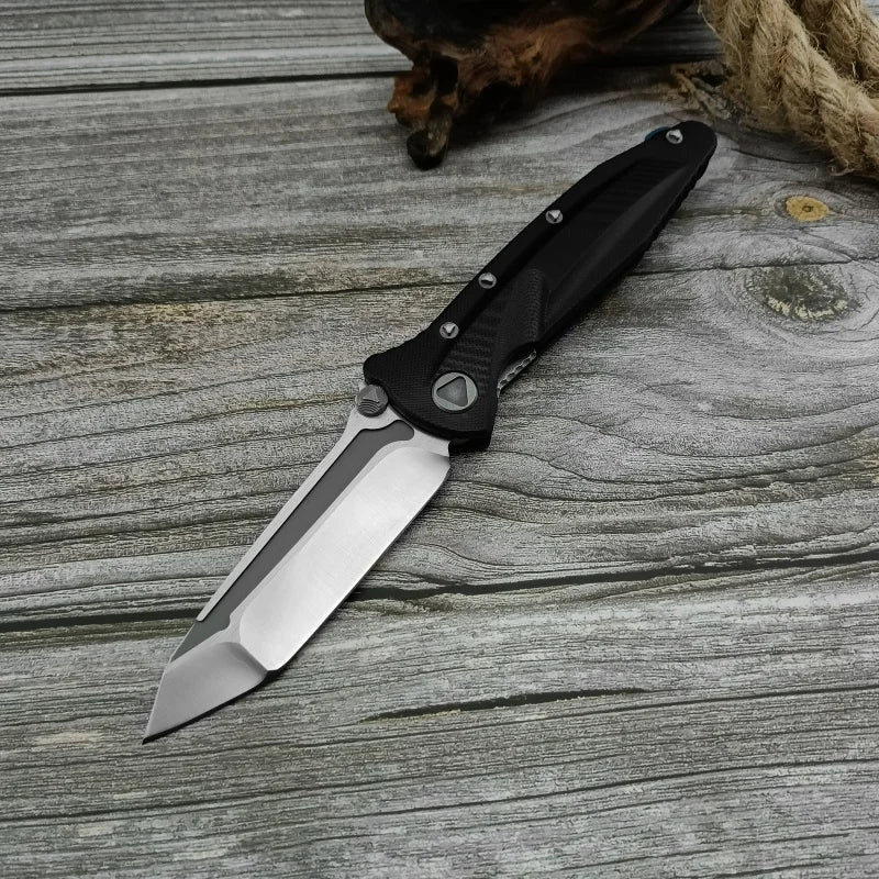 Folding Multi-Tool Pocket Knife with D2 Blade and G10 Handle for Camping Outdoors