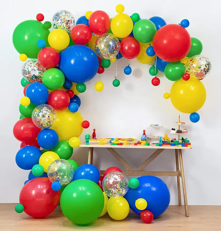 118Pcs Carnival Balloon Arch Set for Kids Parties and Celebrations