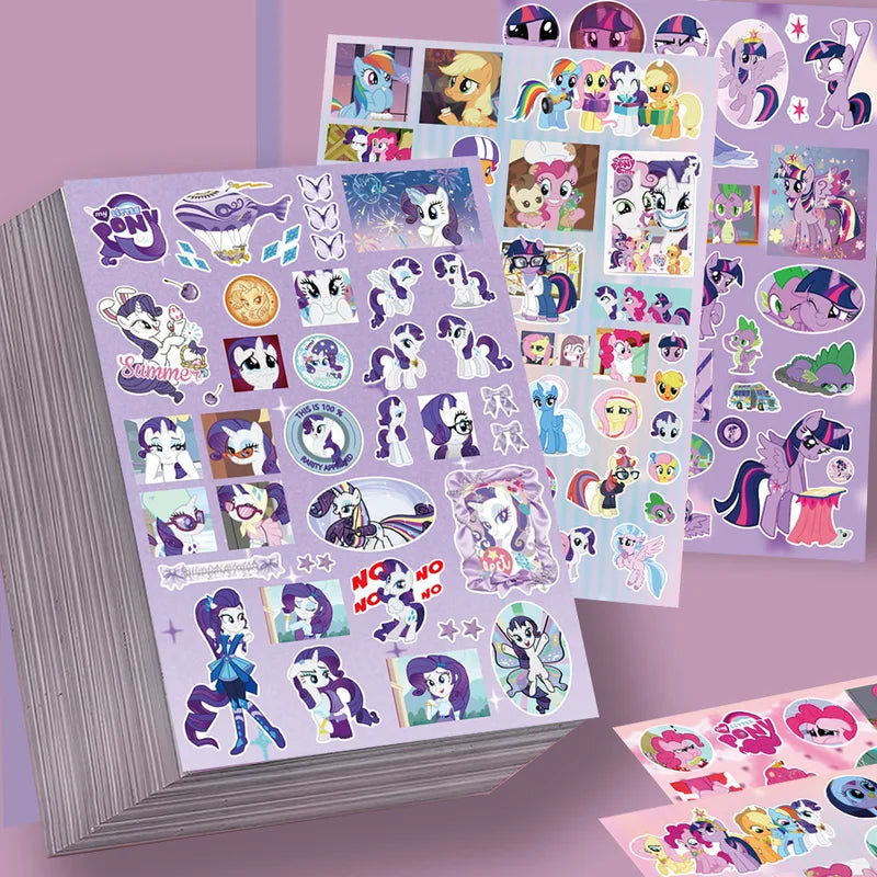 Anime My Little Pony Die-Cut Stickers for Water Bottles Laptops Skateboards