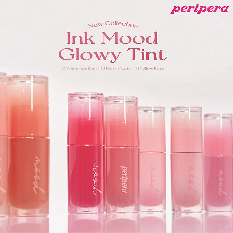 K-Beauty Lip Gloss Tint with Watery Shine & 16H Moisture - Non-Sticky & Mask Friendly