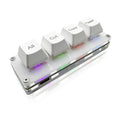 Mini Macro Pad 4-Key Keyboard RGB Mechanical Shortcut Keyboard for Gaming and Workflow