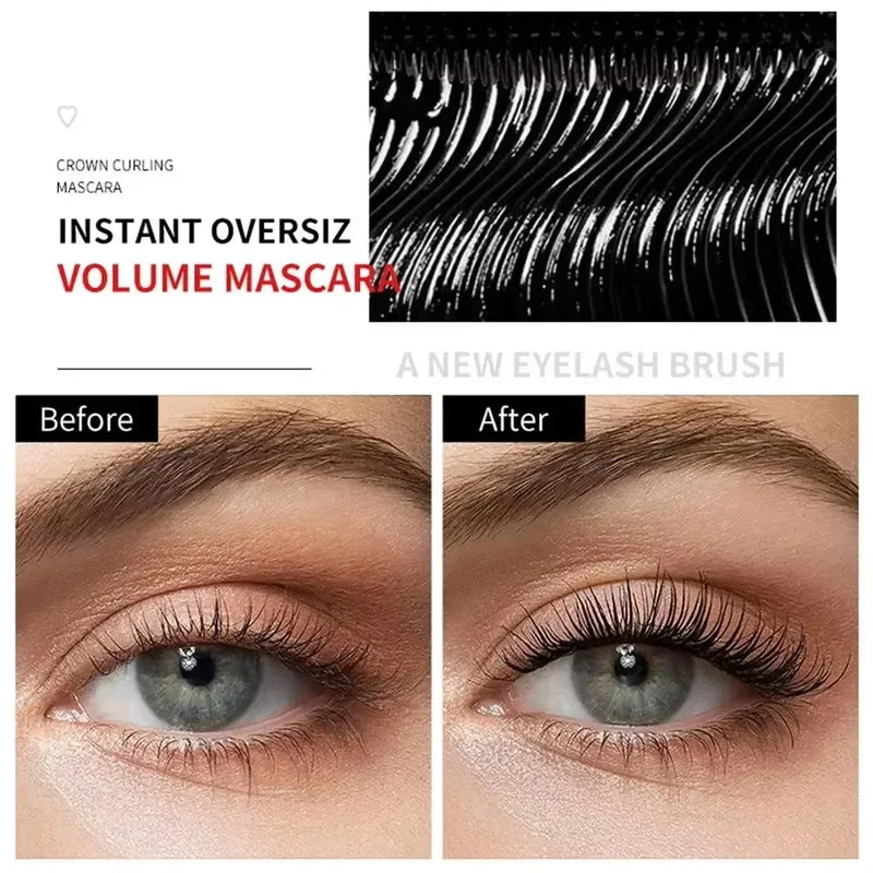Waterproof 5D Lengthening Mascara with Volume & Curl for Long-Lasting Eye Makeup