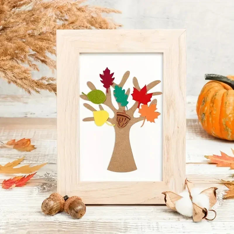 DIY Felt Tree Crafts Kit for Halloween Thanksgiving Christmas Wall Decor Set - 96 Pieces