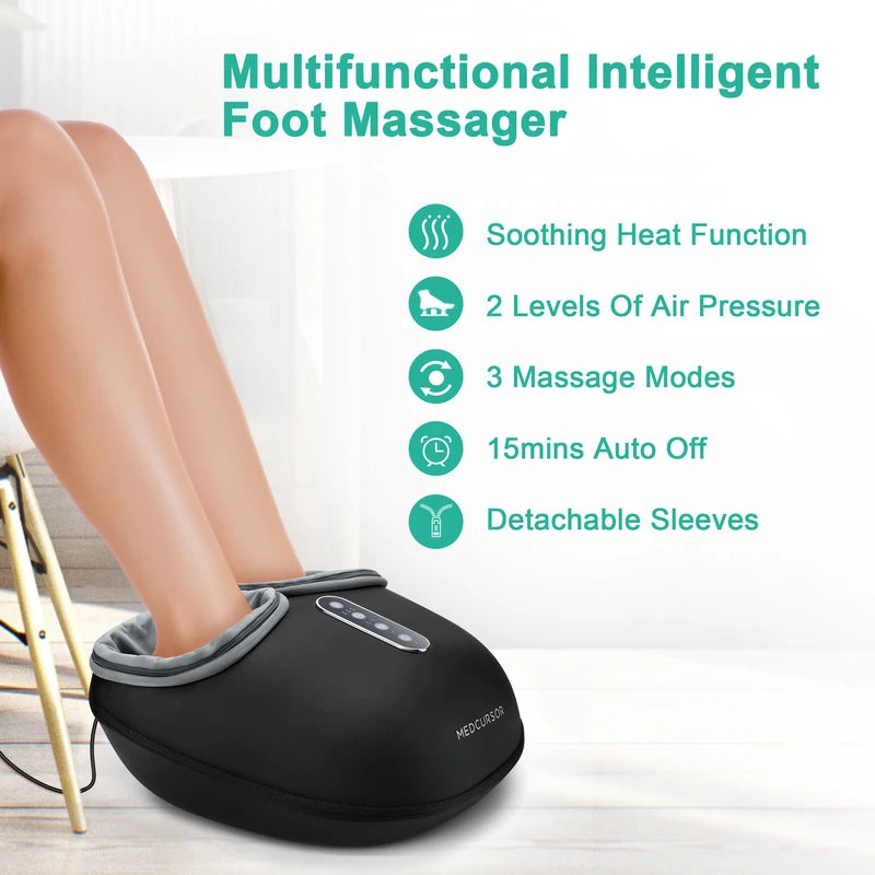 Shiatsu Foot Massager Machine with Heat & Roller