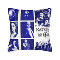 Katseye Pillowcase Polyester Cushion Cover Home Decor Gift 45x45cm