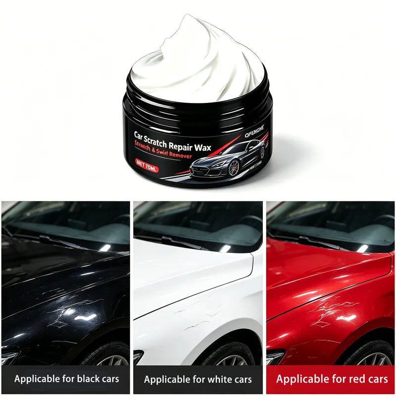 Car Scratch Repair Wax - Swirl & Scratch Remover Polish for All Car Paints