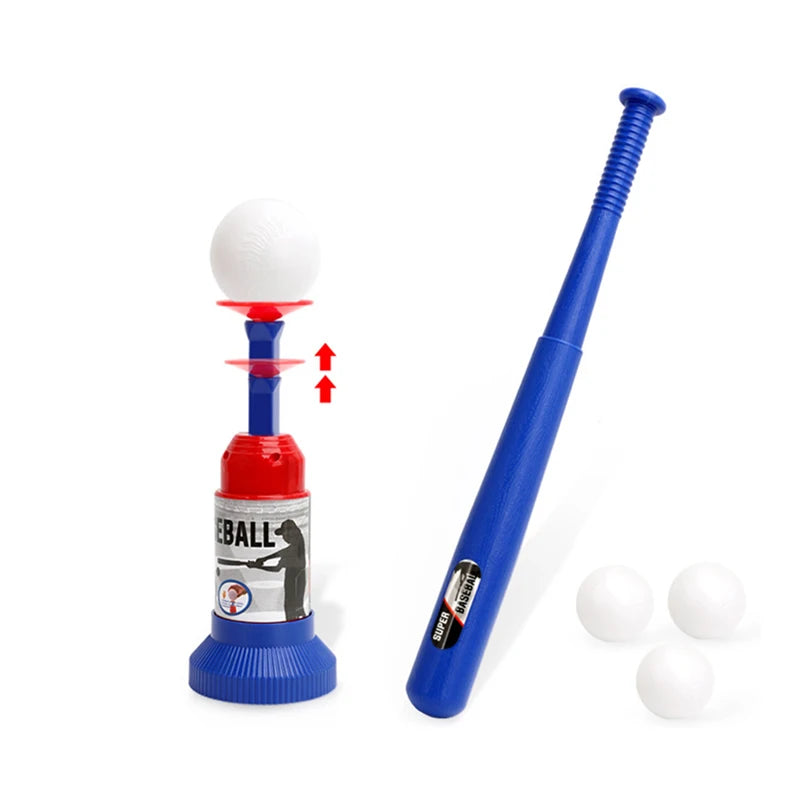 Adjustable Automatic Baseball Pitching Machine Kids Outdoor Sports Toy Set