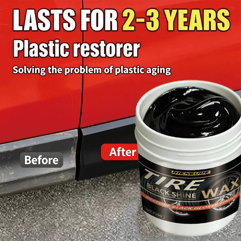 High Gloss Tire Wax - Long-Lasting Car Tire Shine & Protection