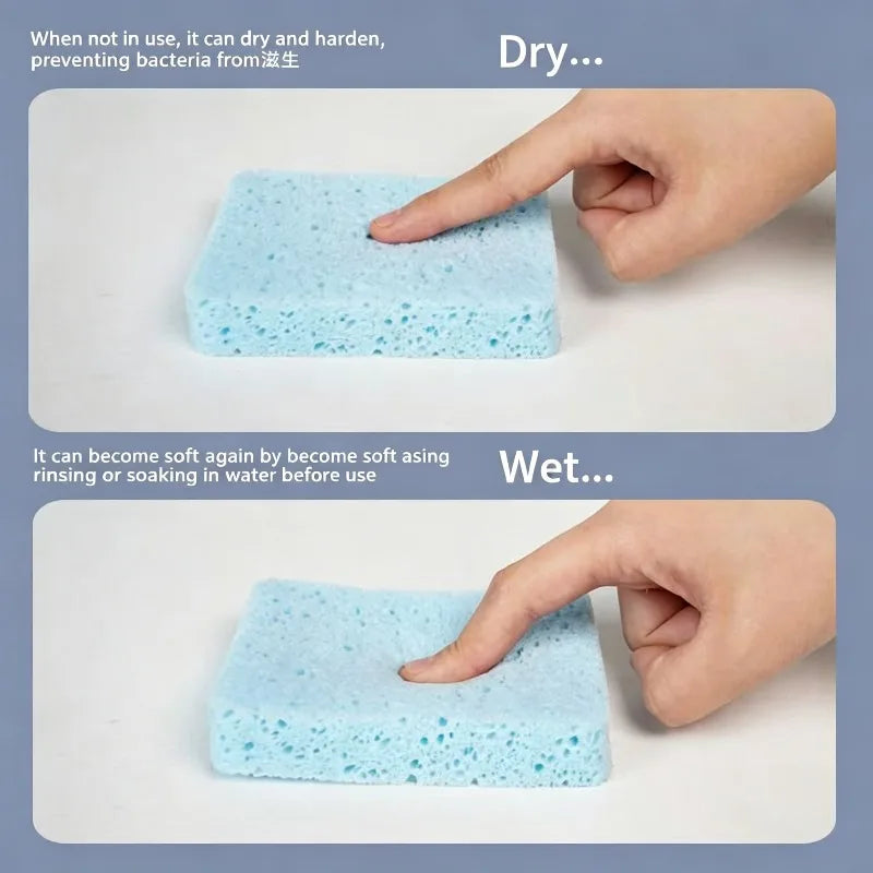 Water Absorbing Art Sponge Set for Painting & Cleaning - Reusable Cotton Watercolor Brushes
