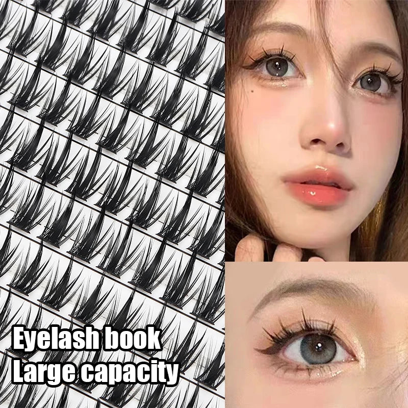 False Eyelash Book Clusters Extensions Kit - Multiple Colors for DIY Eyelash Enhancement